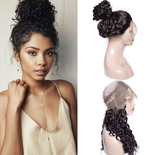 Kinky curly human hair wigs for black women full lace front brazilian remy wig wholesale hd lpre plucked with baby hairs 130% Density diva1