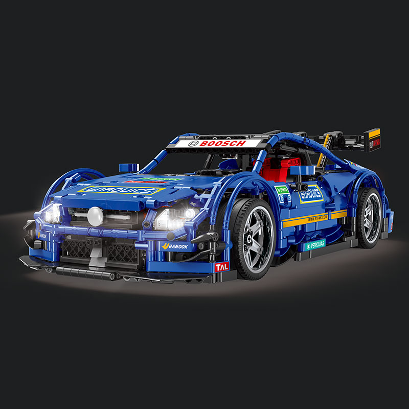 APP Remote Control Motorized C63 Blue Super Racing Car Building Blocks Bricks Mould King Compatible Legoing 13073 AGM MOC-6687 Birthday Toys Children 