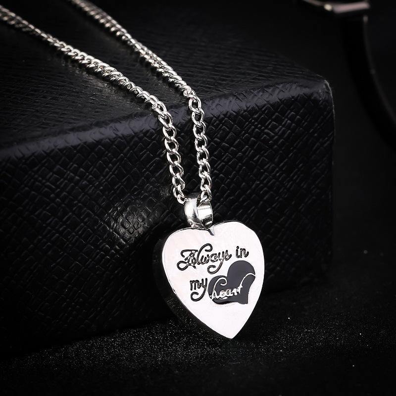 2 Color Urn Pendant "Always in My Heart" Heart Premium Stainless Steel Necklace for Cremation Ashes Urn Chain Necklace for Man Woman
2 Color Urn Pendant "Always in My Heart" Heart Premium Stainless Steel Necklace for Cremation Ashes Urn Chain Necklace for Man Woman