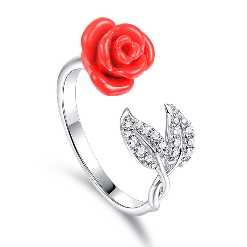 Creative 925 Sterling silver Red rose rings for women Top quality Sparking CZ Real S925 silver Wedding Engagement party jewelry Gifts
Creative 925 Sterling silver Red rose rings for women Top quality Sparking CZ Real S925 silver Wedding Engagement party jewelry Gifts
