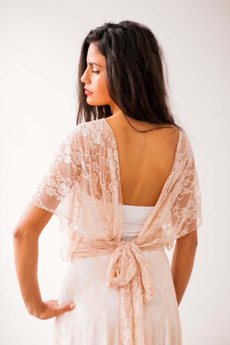 Romantic Lace Beach Boho Dresses 2019 Summer Sexy Backless Bohemian Country Bridal V Neck Wedding Gowns 0510