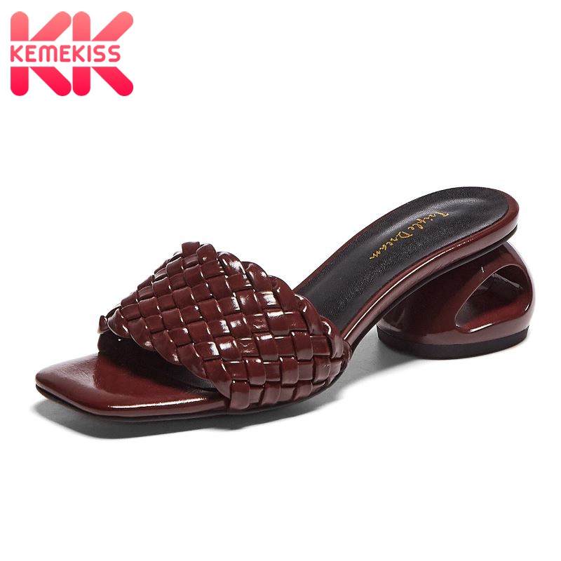 KemeKiss Sandals Shoes Women Open Toe Strange Heel Slip On Slippers Slides Summer Ladies Footwear 2020 New Sandals Size 34-39, Wine red
KemeKiss Sandals Shoes Women Open Toe Strange Heel Slip On Slippers Slides Summer Ladies Footwear 2020 New Sandals Size 34-39, Wine red
