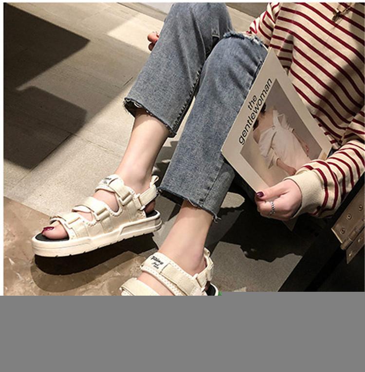 Hot Sale-Sandals Korean Version Round Head Flat Heel Shoes Dropshipping and wholesale