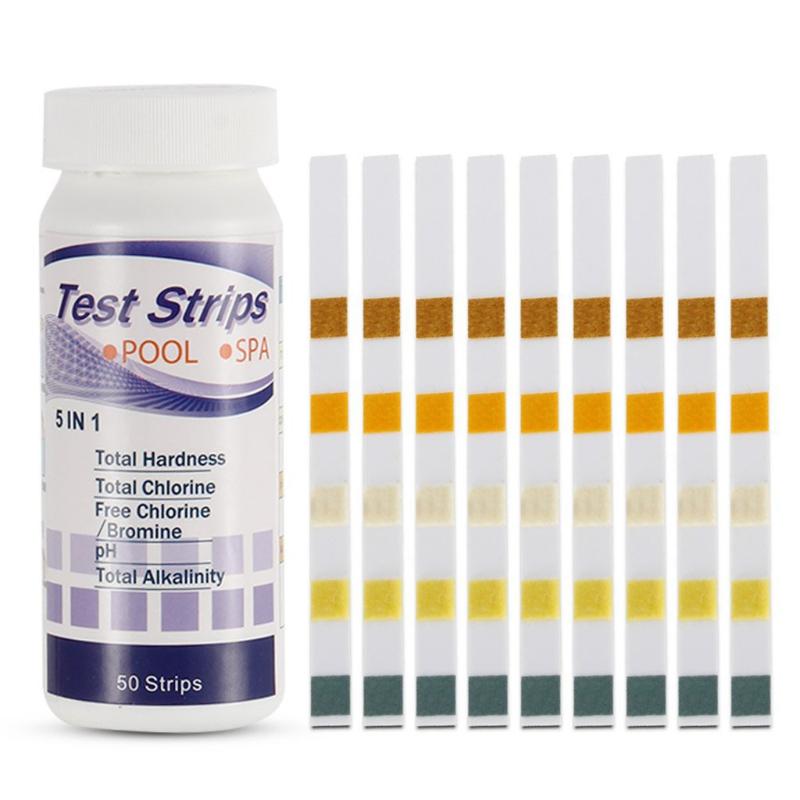 2 bottles Swimming Pool PH Test Paper Residual Chlorine 5-In-1 PH Value Alkalinity Hardness Test Strip Tester Pool d3
2 bottles Swimming Pool PH Test Paper Residual Chlorine 5-In-1 PH Value Alkalinity Hardness Test Strip Tester Pool d3