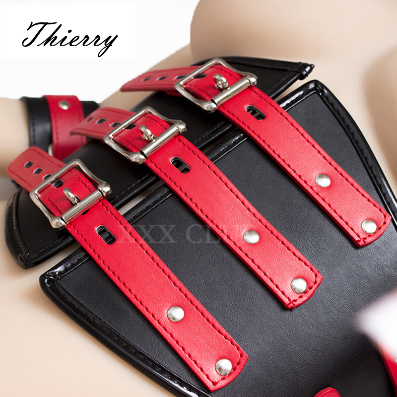 Thierry adult game Ultimate lockdown Bondage Restraint sex toys Body Harness Corset belt breast exposed with handcuffs Y200409
Thierry adult game Ultimate lockdown Bondage Restraint sex toys Body Harness Corset belt breast exposed with handcuffs Y200409