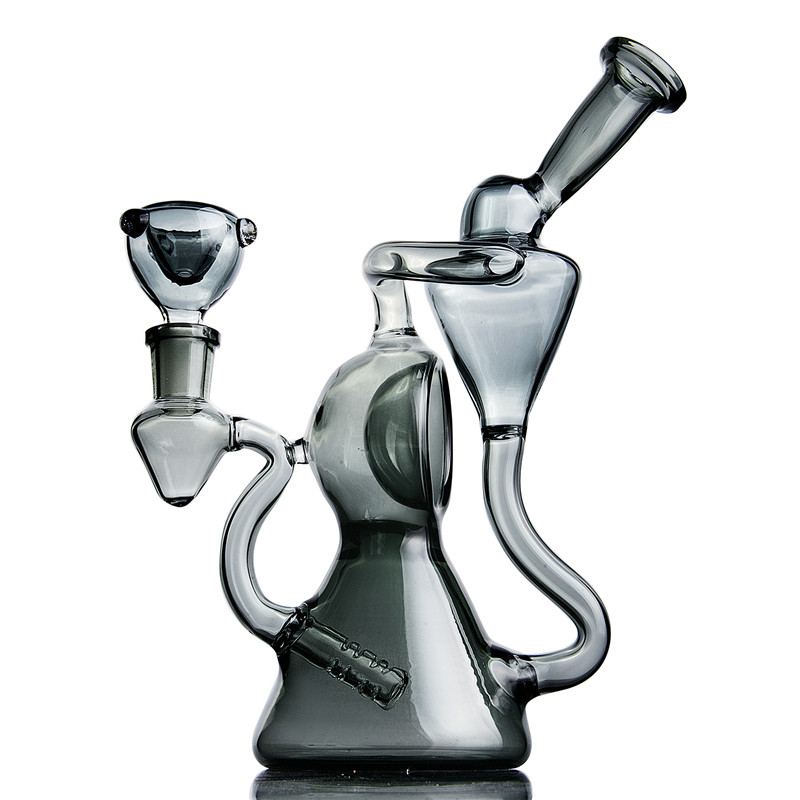 Grey Beaker Bong Bubbler with Recycler Dab Rig Cheap Thick Hookahs Bent Neck Water Pipe 14mm joint
Grey Beaker Bong Bubbler with Recycler Dab Rig Cheap Thick Hookahs Bent Neck Water Pipe 14mm joint