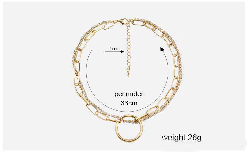 Wholesale-Chokers Necklace 2020 New Charm Dismonds Multi-layer Pendant Necklaces Punk Cool HIPHOP Collar Neck Chain Jewelry Accessories