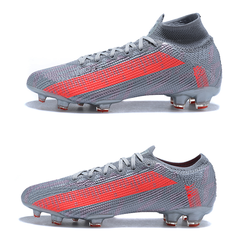 Metallic Bomber Gray Mercurial Superfly 7 Elite FG Cleats Football Boots Vapored 13 XIII Particle Grey Soccer Shoe, #1
Metallic Bomber Gray Mercurial Superfly 7 Elite FG Cleats Football Boots Vapored 13 XIII Particle Grey Soccer Shoe, #1