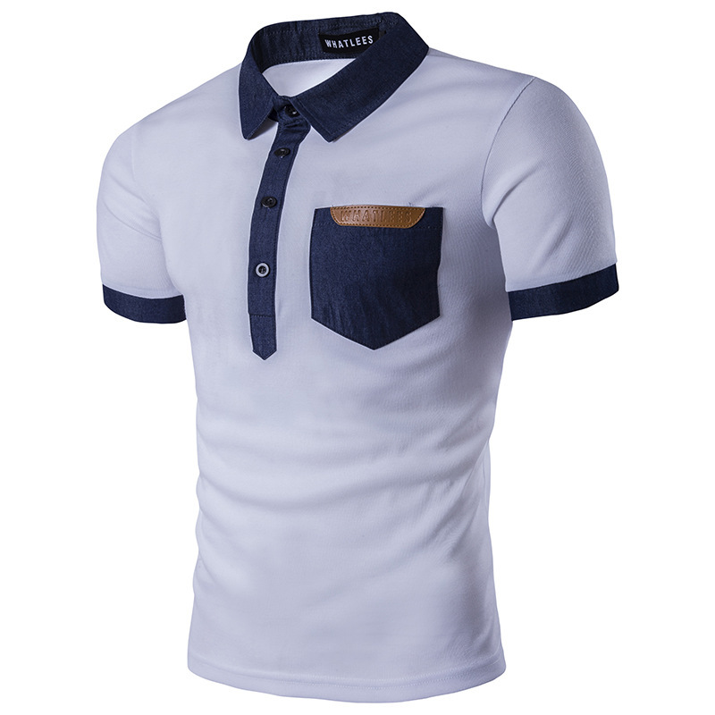 Fashion-Mens Clothing Solid Color Shirts Short Sleeve Tops Stand Collar Male Shirt with Pocket S-2XL, White
Fashion-Mens Clothing Solid Color Shirts Short Sleeve Tops Stand Collar Male Shirt with Pocket S-2XL, White