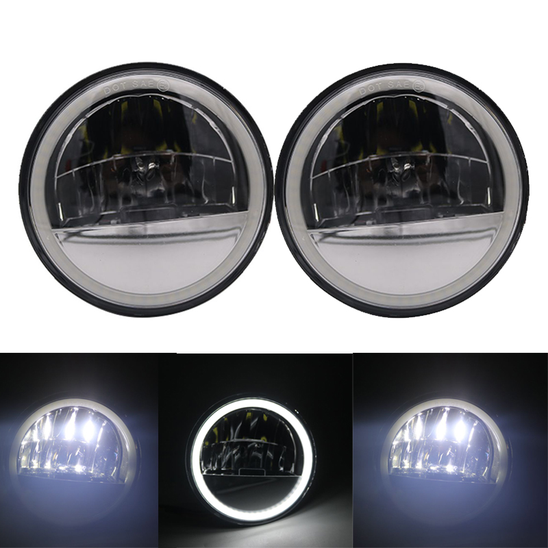 For Electra Glide Road King Tri Glide 4 1/2 4.5 Inch Reflector LED Fog Light White Halo Passing Lamp
For Electra Glide Road King Tri Glide 4 1/2 4.5 Inch Reflector LED Fog Light White Halo Passing Lamp