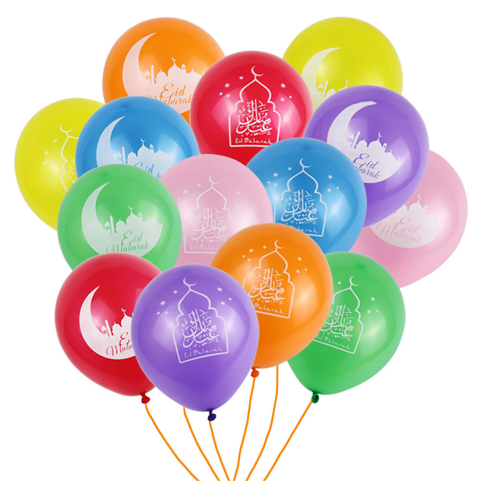 100pcs Latex Balloon EID MUBARAK Photo Projects mix colors Muslim Festival Supplies for party decoration Eid al Fitr Lasser Bairam
100pcs Latex Balloon EID MUBARAK Photo Projects mix colors Muslim Festival Supplies for party decoration Eid al Fitr Lasser Bairam