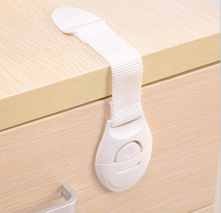 Kids Drawer Lock Baby Safety Lock Adhesive Door Cupboard Cabinet Fridge Drawer Safety Locks Safety Locks Straps WY073