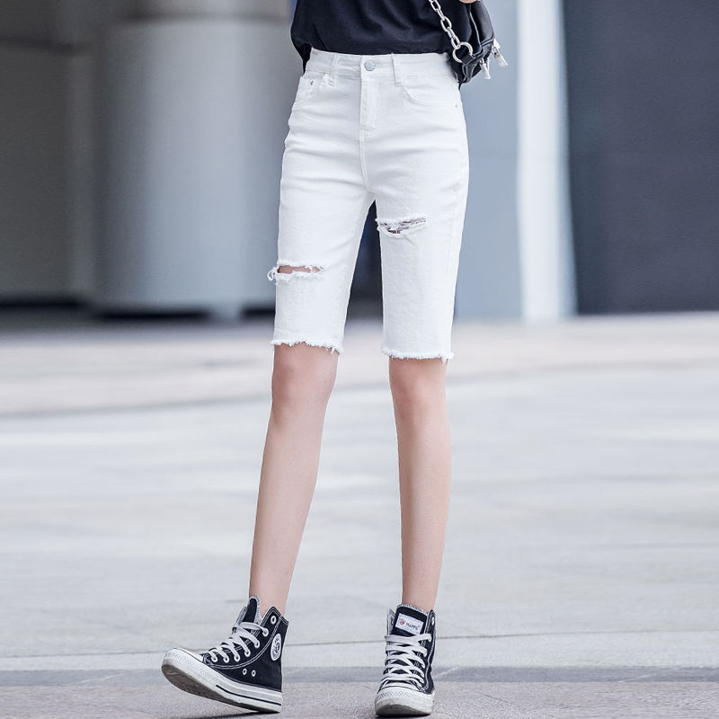Women New 2020 Summer Jeans Short Pants Female Casual Slim Denim Elastic Skinny Hole Denim Short Ladies High Waisted Jeans Y264, Short black
Women New 2020 Summer Jeans Short Pants Female Casual Slim Denim Elastic Skinny Hole Denim Short Ladies High Waisted Jeans Y264, Short black