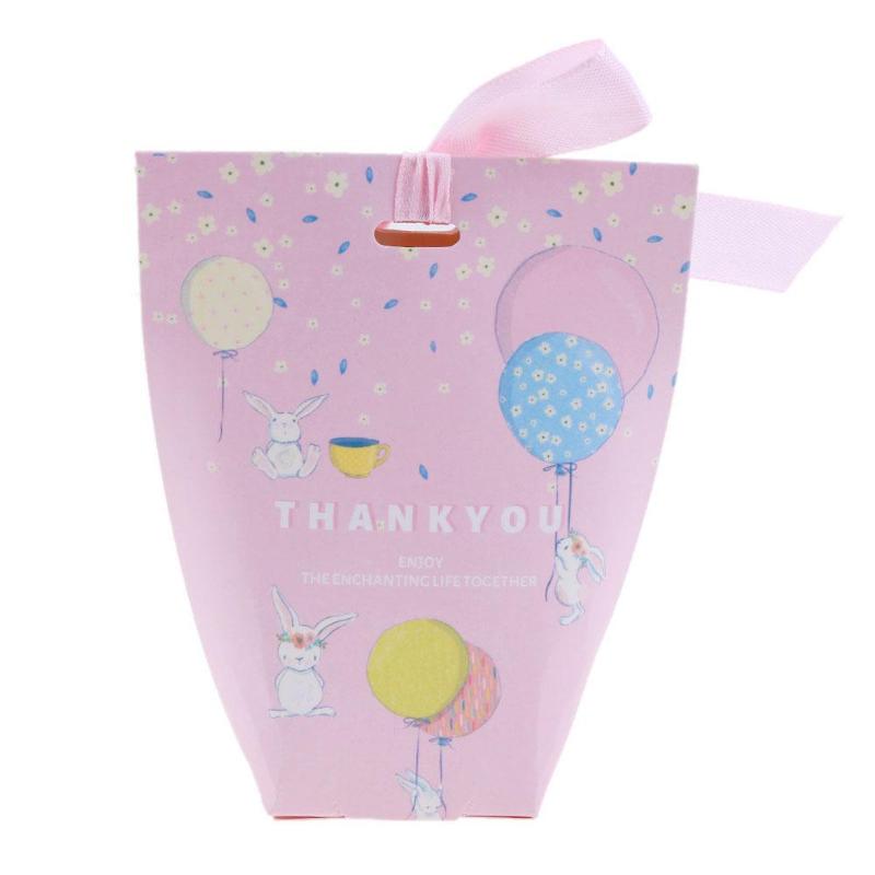 50Pcs Sugar Cake Candy Box Wedding Favor Marriage Baby Shower Gift Box Packaging Party Event Supplies 120x60x48mm