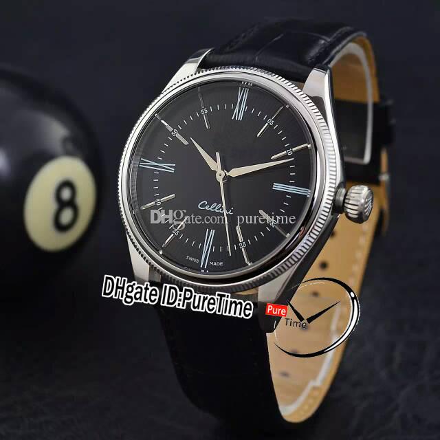 New Cellini Time M50509 18K White Gold Black Dial A2813 Automatic Mens Watch Fluted Bezel Stick Roman Markers r Black Leather Puretime R30b2, Customize defined waterproof service
New Cellini Time M50509 18K White Gold Black Dial A2813 Automatic Mens Watch Fluted Bezel Stick Roman Markers r Black Leather Puretime R30b2, Customize defined waterproof service