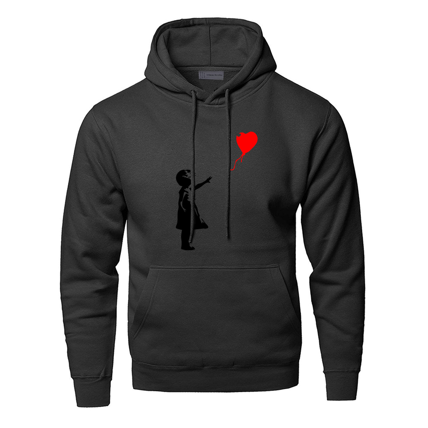 World Peace Hoodies Sweatshirts Men Kcco Balloon Girl Banksy Love Hooded Sweatshirt Hoodie Winter Autumn Warm Print Streetwear T200104