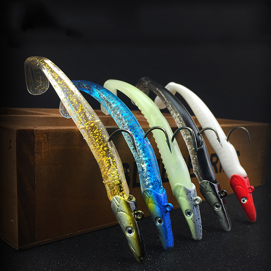5pcs Luminous Jig Lead Fish Head Fly Carp Fishing Soft Lure 11cm 22g Fresh Salt Water Vivid Body Jigging Soft Bait with Hooks S4
5pcs Luminous Jig Lead Fish Head Fly Carp Fishing Soft Lure 11cm 22g Fresh Salt Water Vivid Body Jigging Soft Bait with Hooks S4