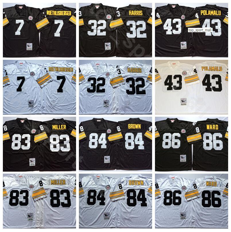 NCAA Football 83 Heath Miller Jersey 84 Antonio Brown 7 Ben Roethlisberger 43 Troy Polamalu 86 Hines Ward Franco Harris Black White, 43 white
NCAA Football 83 Heath Miller Jersey 84 Antonio Brown 7 Ben Roethlisberger 43 Troy Polamalu 86 Hines Ward Franco Harris Black White, 43 white