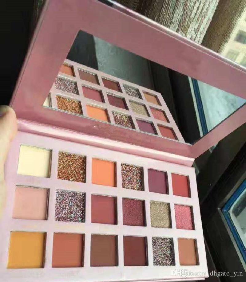 In stock 18 Colors Eyeshadow 4 styles Rose Gold Textured Makeup Eye shadow Beauty Palette Matte Shimm