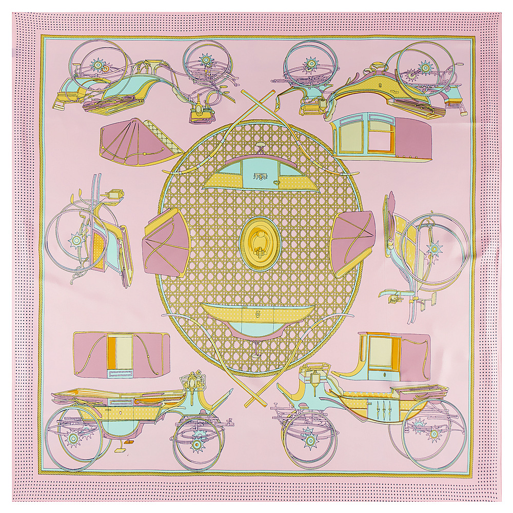 130*130cm 100 Silk Carriage Luxurious Scarves Women Foulard Square Hijab Scarf Ladies Shawl Wrap Muffler Pareo Female Hijab