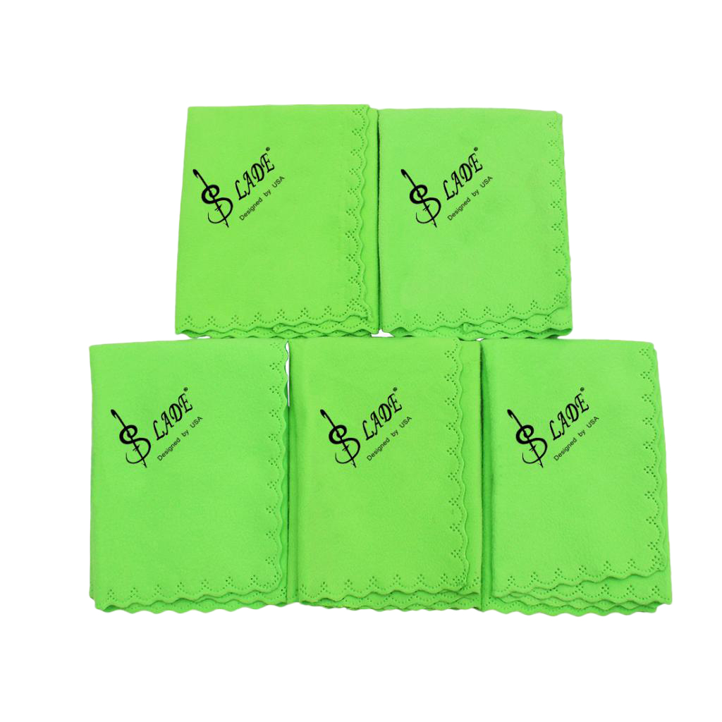 5 Pieces Cotton Cleaning Cloths Polish Cloth for Guitar Violin Flute Saxophones Accessory, Green
5 Pieces Cotton Cleaning Cloths Polish Cloth for Guitar Violin Flute Saxophones Accessory, Green
