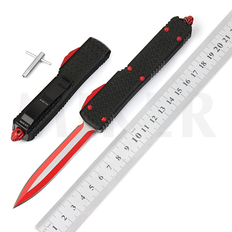 Free shipping MIKER 4-d2 red/blue/black double-edged tactical knife aluminum camping hunting knife handle custom made
Free shipping MIKER 4-d2 red/blue/black double-edged tactical knife aluminum camping hunting knife handle custom made