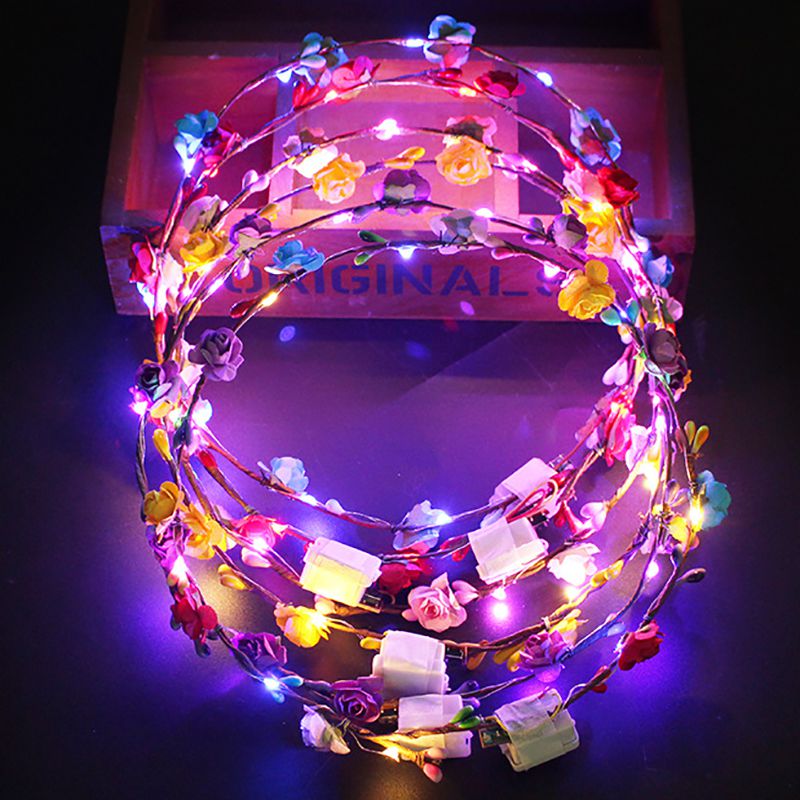 Festive Party Valentine Decorations Women Head With Lights Lit LED Flower Hair Crown Flower Wreath Wedding Party Garden, A1 7pcs
Festive Party Valentine Decorations Women Head With Lights Lit LED Flower Hair Crown Flower Wreath Wedding Party Garden, A1 7pcs