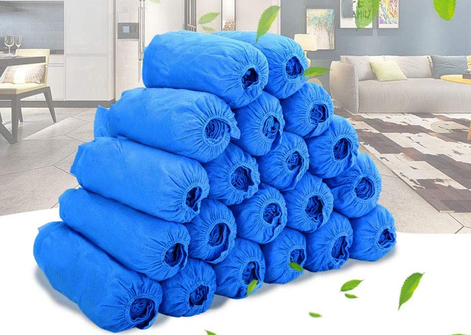 Protective Clothing 200pcs Disposable Shoe Cover Dustproof Non-slip Safety Shoes Suit Thick Cleaning Overshoes