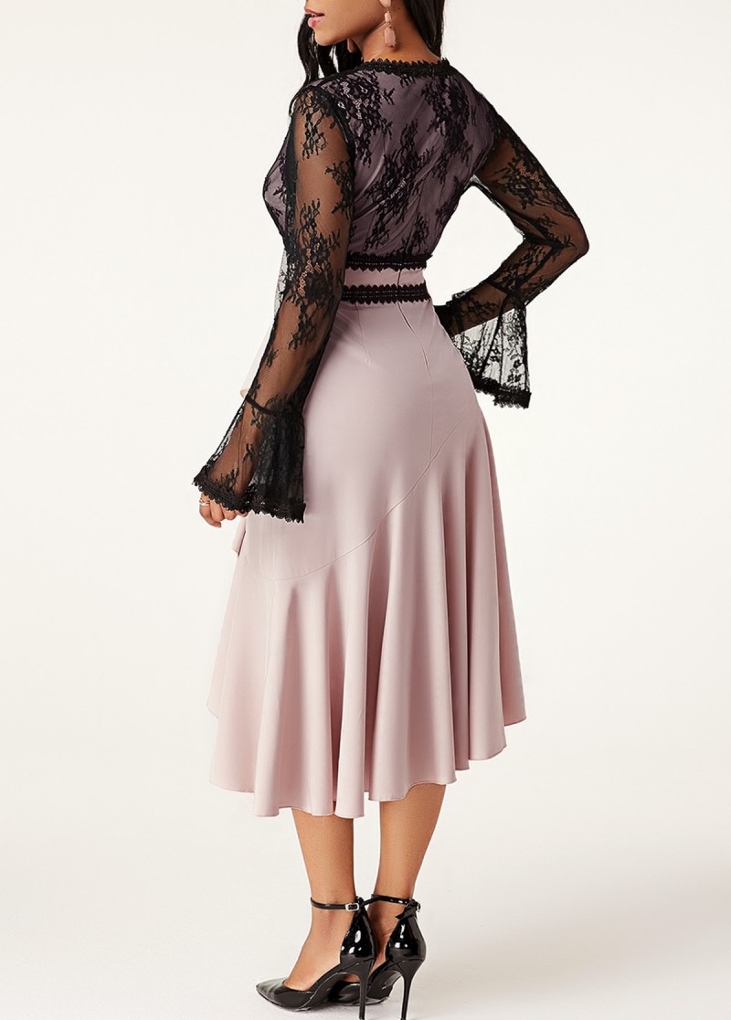 2020 Royal Hi Lo Mother of The Bride Dresses Applique Lace Satin A Line Plus Size Wedding Guest Dress Long Sleeve Elegant Evening Gowns