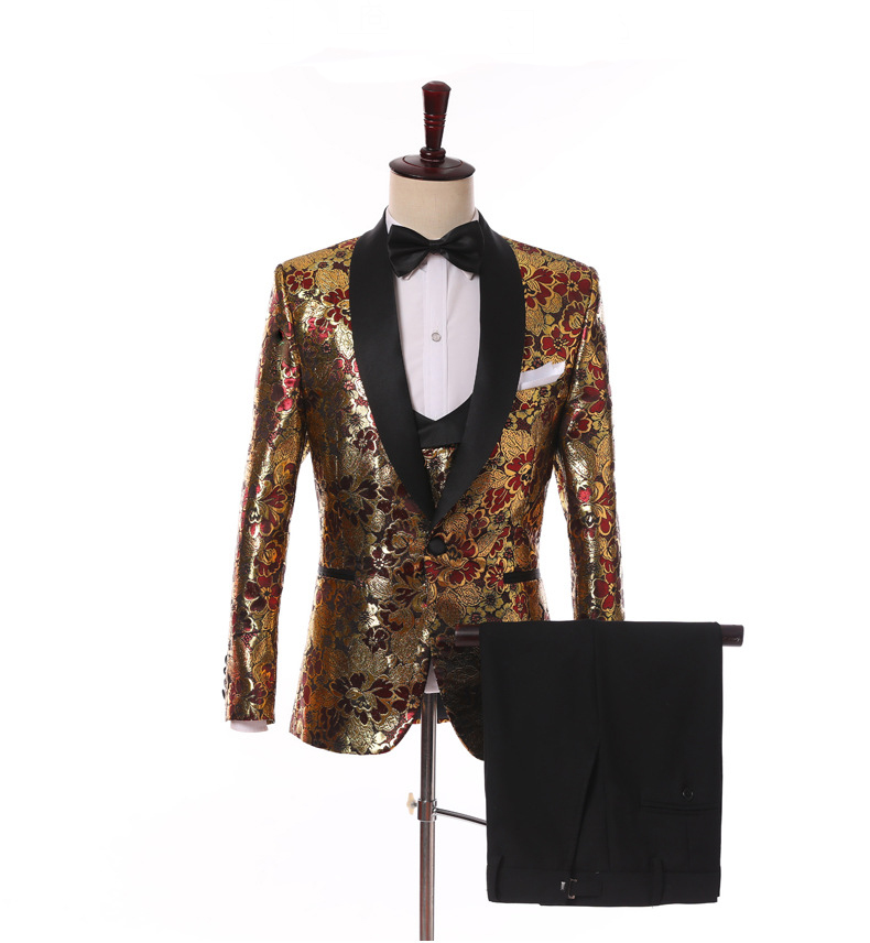 Groom Tuxedos Groomsmen Shawl Lapel Custom Made Pattern Men Suits Wedding/Prom/Dinner Best Man Blazer ( Jacket+Pants+Vest+Tie ) M1426, Same as image
Groom Tuxedos Groomsmen Shawl Lapel Custom Made Pattern Men Suits Wedding/Prom/Dinner Best Man Blazer ( Jacket+Pants+Vest+Tie ) M1426, Same as image