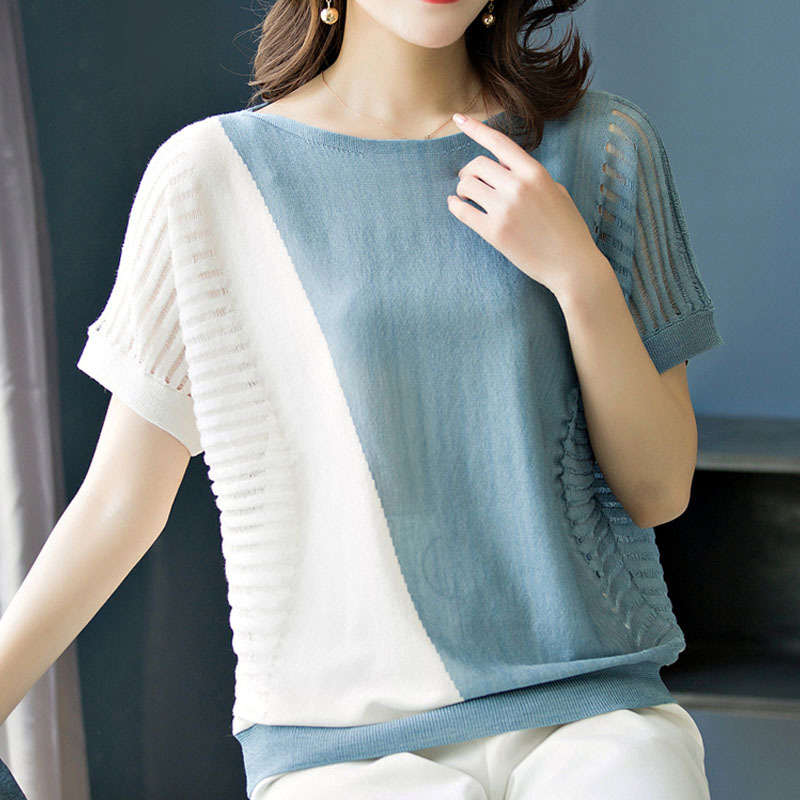Women shirts 2019 ladies tops korean fashion clothing white shirt Hollow Out shirts women blouses tops Batwing Sleeve 3532 50 MX200407