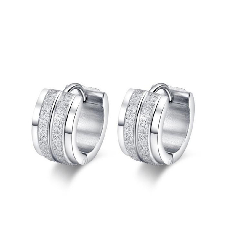 Fashion Stainless steel 7MM simple circular hoop earrings for women sliver color plating Scrub earring jewelry gifts for women
Fashion Stainless steel 7MM simple circular hoop earrings for women sliver color plating Scrub earring jewelry gifts for women