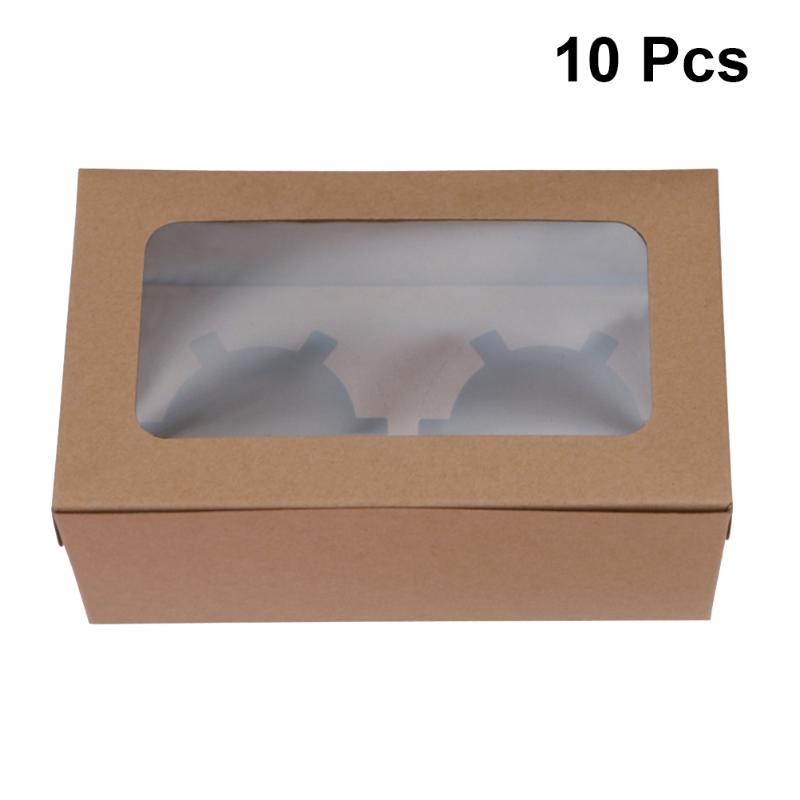 10pcs 2 Cavities Paper Cupcake Box Dessert Containers Bakery Cake Carriers for Home Dessert Shop (Brown
10pcs 2 Cavities Paper Cupcake Box Dessert Containers Bakery Cake Carriers for Home Dessert Shop (Brown