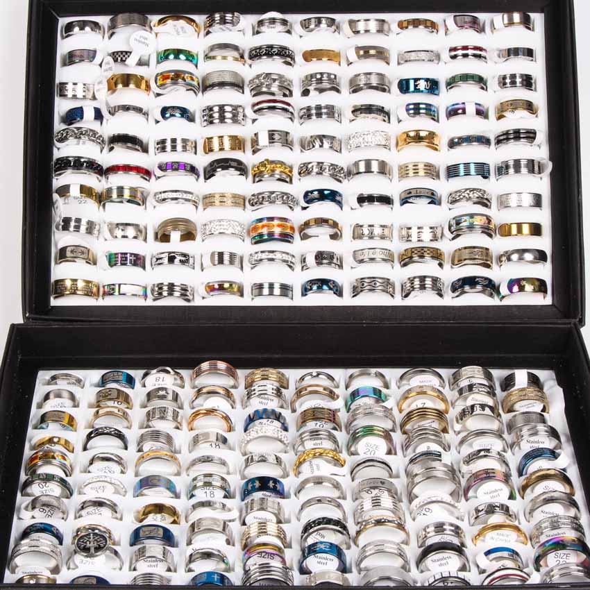 wholesale 200pcs Top Mix Lot men women fashion stainless steel rings Wedding Band Finger Ring Trendy Jewelry
wholesale 200pcs Top Mix Lot men women fashion stainless steel rings Wedding Band Finger Ring Trendy Jewelry