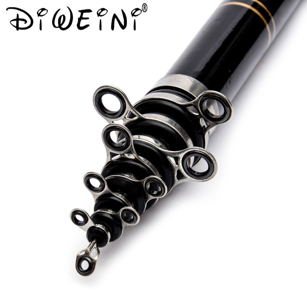 Cheap Black 2.1m 2.4m 2.7m 3.0m 3.6M 4.5m 5.4m 6.3m Fiberglass Fiber Telescopic Fishing Rod Spinning Sea Rod Rock Fishing Rod
Cheap Black 2.1m 2.4m 2.7m 3.0m 3.6M 4.5m 5.4m 6.3m Fiberglass Fiber Telescopic Fishing Rod Spinning Sea Rod Rock Fishing Rod