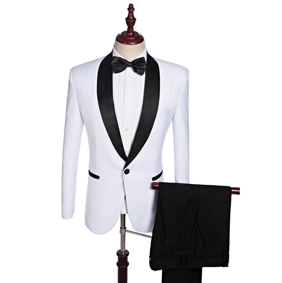 White Groom Wear Tuxedos for Groomsmen Suits Slim Fit Mens Business Men's Wedding Suits ( Jacket + Pants + Bowtie, Black
White Groom Wear Tuxedos for Groomsmen Suits Slim Fit Mens Business Men's Wedding Suits ( Jacket + Pants + Bowtie, Black