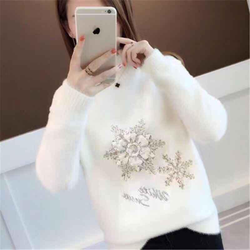 Thick Warm Winter Women Sweater Long-sleeved Plus Size Knit Pullover Sweater Trend Turtleneck Cashmere, Blue
Thick Warm Winter Women Sweater Long-sleeved Plus Size Knit Pullover Sweater Trend Turtleneck Cashmere, Blue