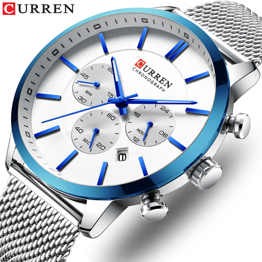 CURREN Watch Men Fashion Business Watches Men's Casual Waterproof Quartz Wristwatch Blue Steel Clock Relogio Masculino CJ191217, Gold black
CURREN Watch Men Fashion Business Watches Men's Casual Waterproof Quartz Wristwatch Blue Steel Clock Relogio Masculino CJ191217, Gold black