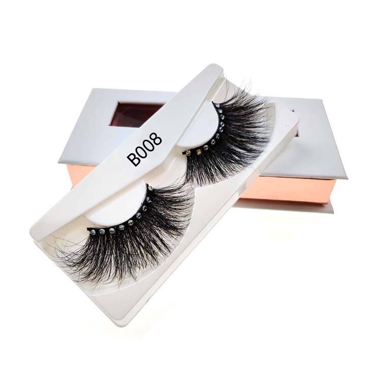 High Quality 25mm Mink Lashes Handmade Shimmery 3D/5D Mink Eyelashes Natural Fluffy 3D Mink Lashes Makeup Eyelash Extension False Eyelashes