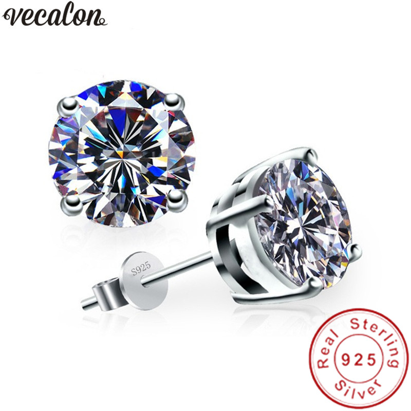 Classic 4 claws earring 3ct Diamond 925 Sterling silver Party wedding Stud Earrings for women Fashion Jewelry, Golden;silver
Classic 4 claws earring 3ct Diamond 925 Sterling silver Party wedding Stud Earrings for women Fashion Jewelry, Golden;silver