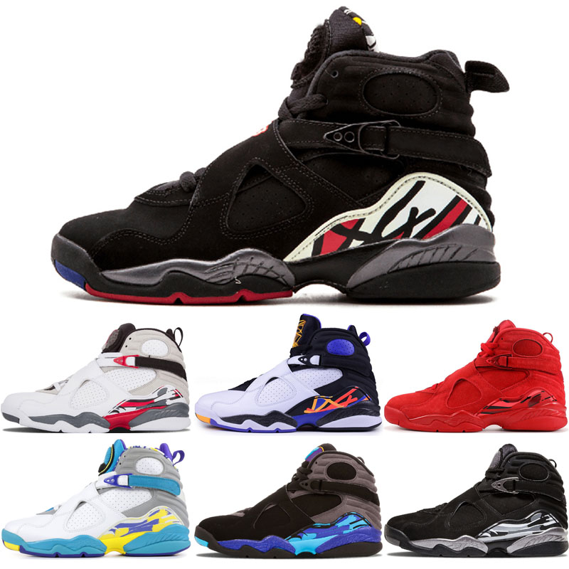8 Men Playoff Basketball Shoes 8s Mens Aqua White countdown pack Valentines Day Chrome Three Peat Trainer Sports Sneaker Shoes
8 Men Playoff Basketball Shoes 8s Mens Aqua White countdown pack Valentines Day Chrome Three Peat Trainer Sports Sneaker Shoes