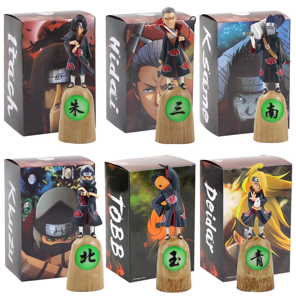 Anime Naruto Akatsuki Deidara Tobi Tobb Uchiha Itachi Kakuzu Hidan Hoshigaki Kisame PVC Action Figure Model Toy
Anime Naruto Akatsuki Deidara Tobi Tobb Uchiha Itachi Kakuzu Hidan Hoshigaki Kisame PVC Action Figure Model Toy