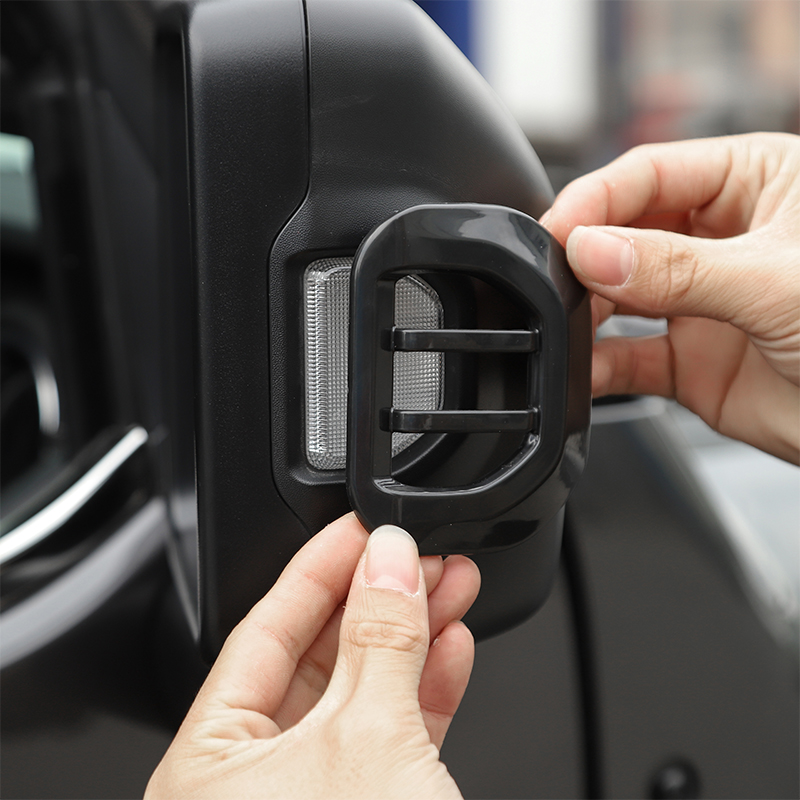 Black Rear Mirror Turn Signal Decoration Fit For Jeep Wrangler JL 2018+ Car Exterior Accessories ABS Car Styling