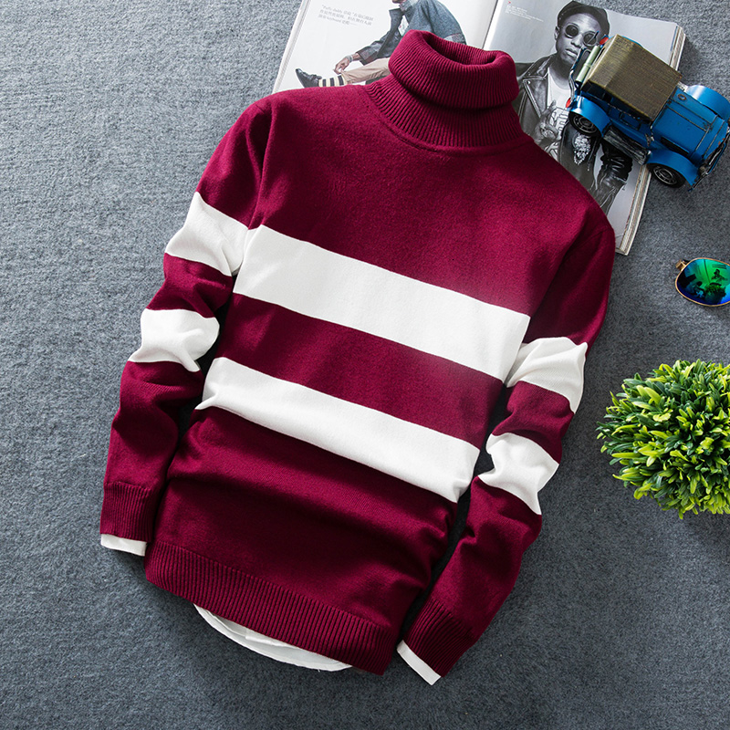Cashmere Pullover Men Fashion Turtleneck Thin Sweater Autumn Mens Sweaters Casual Men's Knitted Sweaters MY8071 V191019