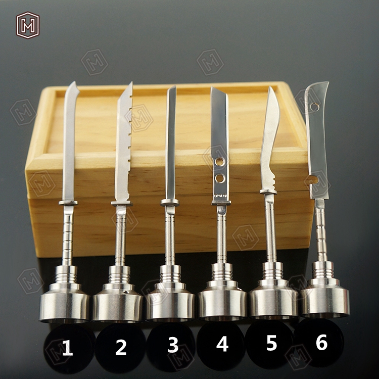 Titanium Carb Cap Tool Domeless Titanium Nail 14mm 18mm Titanium straight sword Dab Tool with Carb Cap Dabber
Titanium Carb Cap Tool Domeless Titanium Nail 14mm 18mm Titanium straight sword Dab Tool with Carb Cap Dabber