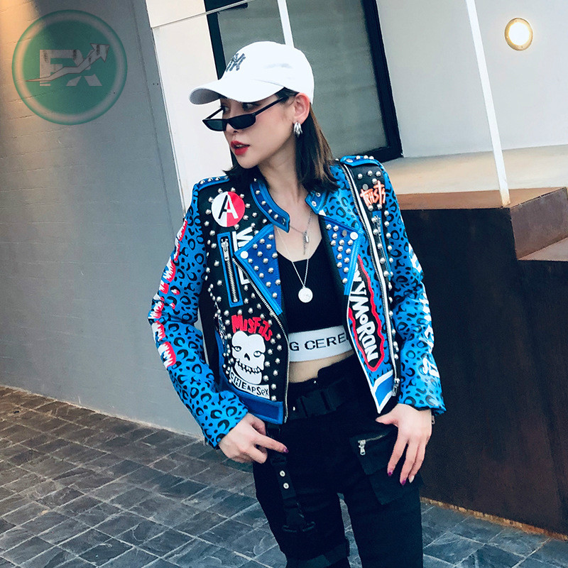 G. SKY 2020 Top Brand New Spring Fashion Good Quality Rivets Leopard Ladies Street Women PU Leather Jacket, Yellow
G. SKY 2020 Top Brand New Spring Fashion Good Quality Rivets Leopard Ladies Street Women PU Leather Jacket, Yellow