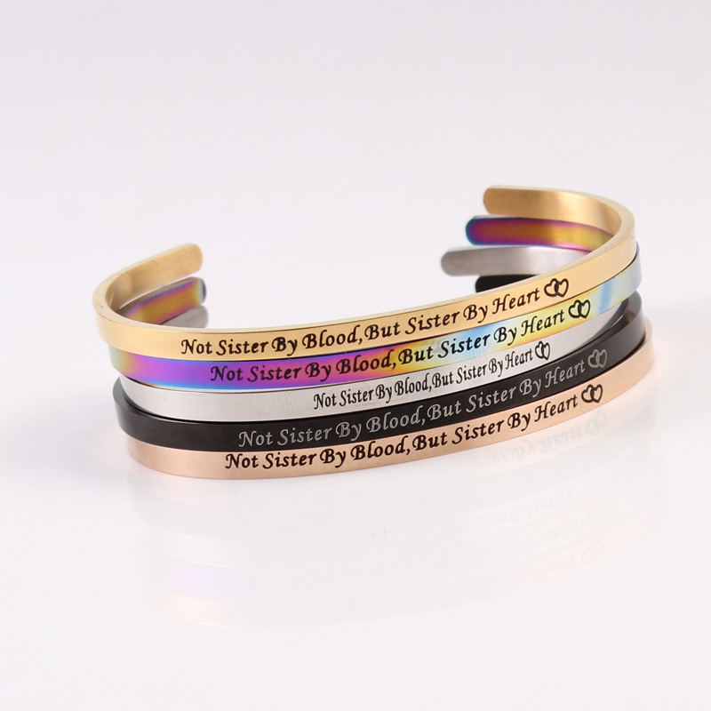 Bangle Friendship Bracelets Not Sister By Blood But Heart Mantra For Women Girls Friend Jewelry Graduation Gift
Bangle Friendship Bracelets Not Sister By Blood But Heart Mantra For Women Girls Friend Jewelry Graduation Gift