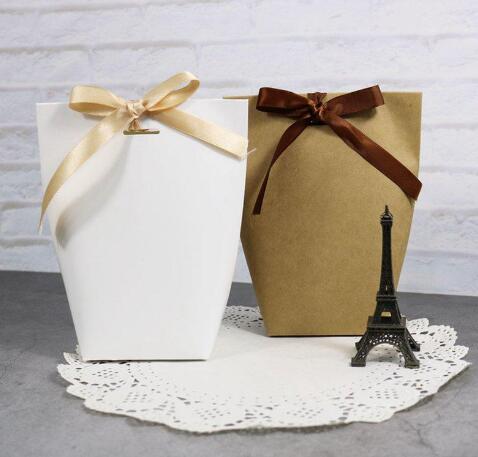 Thank You Merci Gift Wrap Gift Bag Wedding Birthiday Party Favours Bags Handmade Item Bag Candy Jewelry Necktie Packaging Foldable BoxGB1593