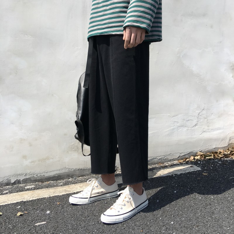 2020 Spring And Summer Japanese Korean Trend Casual Couple Solid Color Loose Youth Male Cropped Trousers Streetwear Hip Hop, Black
2020 Spring And Summer Japanese Korean Trend Casual Couple Solid Color Loose Youth Male Cropped Trousers Streetwear Hip Hop, Black