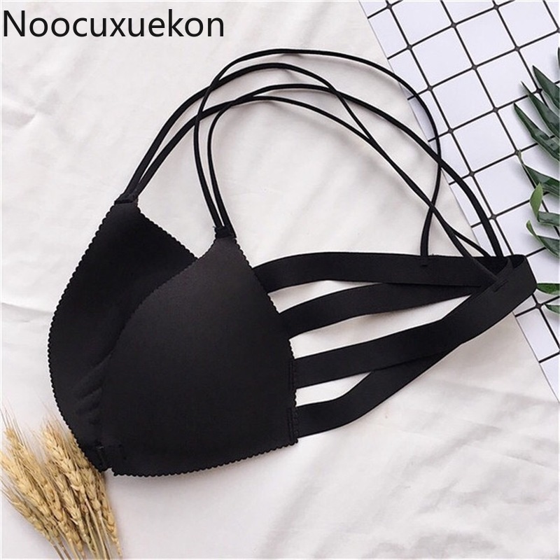 2019 New Arrival Fashion Designed Ladies Bra Women Sexy Solid Wireless Bra Breathable Chest Pad Wearing Comfortable